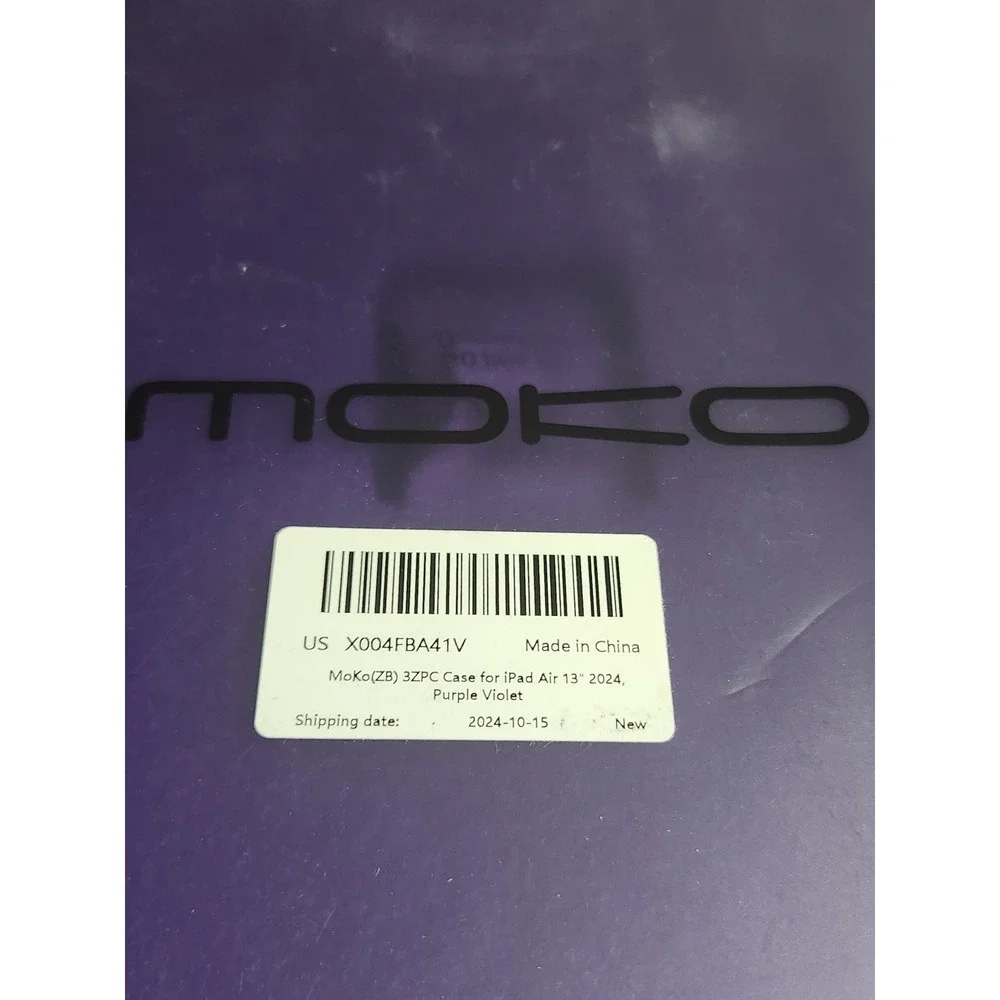 MoKo‎ Case for iPad Air 13 2024 Purple Violet Trifold Frosted Back Cover